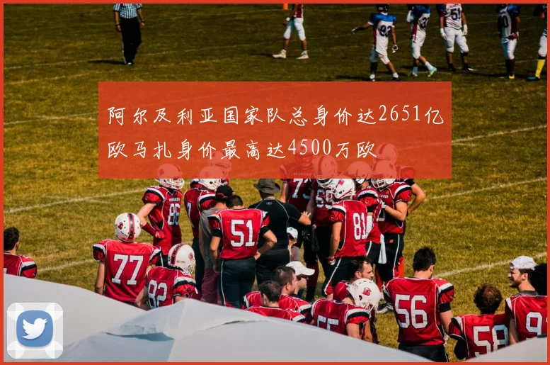 阿尔及利亚国家队总身价达2651亿欧马扎身价最高达4500万欧